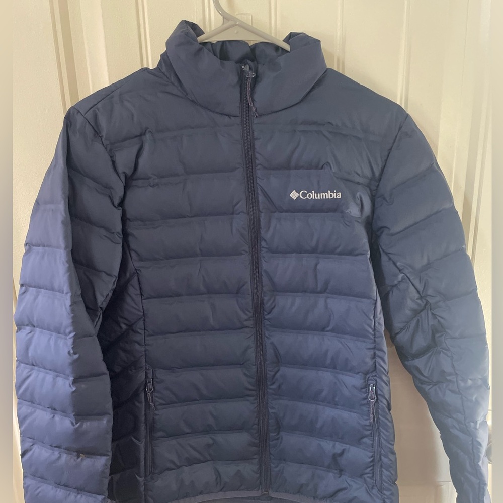 Columbia ; Girls Medium ; Dark Blue Puffer